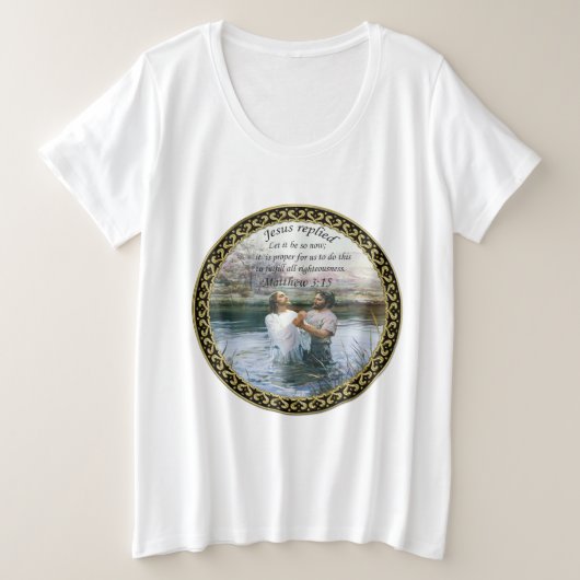 Jésus Christ Baptême image deux (Design devant)