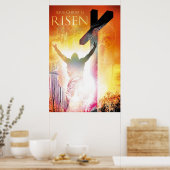 JESUS CHRIST Christelijk, religieus, bijbelse vers Poster (Keuken)