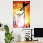 JESUS CHRIST Christelijk, religieus, bijbelse vers Poster (Thuiskantoor)