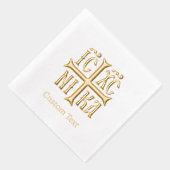 Jesus Christ Conquers Emblem Folie Servetten (Rechts)