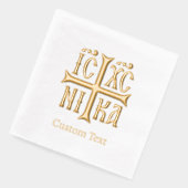 Jesus Christ Conquers Emblem Folie Servetten (Links)