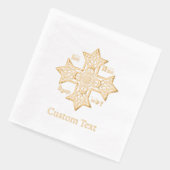 Jesus Christ Conquers Emblem Folie Servetten (Links)