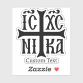 Jesus Christ Conquers Emblem Sticker (Vel)