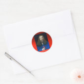 JESUS CHRIST, DE KANS RONDE STICKER (Envelop)