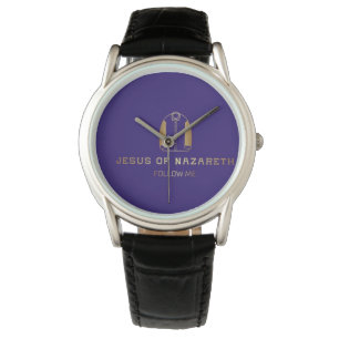 Jésus-Christ de Nazareth, violet, montre sportive