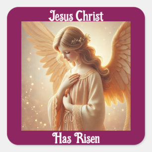 Jésus-Christ Est Ressuscité Autocollant Ange