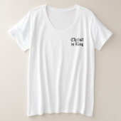 Jésus-Christ est Roi Gothique Art Grunge Blacklett (Design devant)