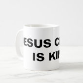 "Jésus Christ est roi" Mug classique (Devant gauche)