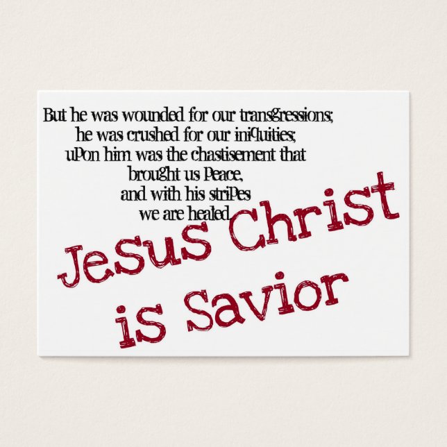 Jésus Christ est Sauveur (Tract) (Devant)