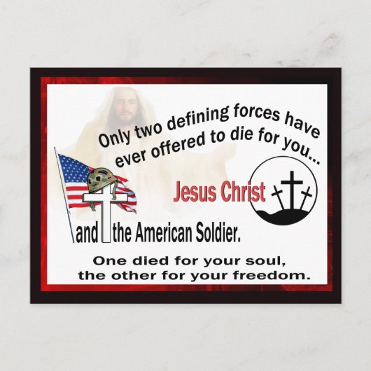 Jésus-Christ et la carte postale américaine de (Devant)