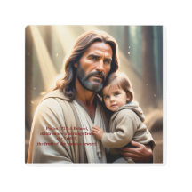 Jésus Christ et un enfant