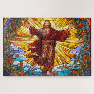 Jesus Christ Glas in lood Art Puzzel