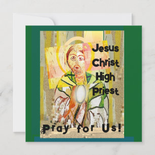 Jésus Christ Grand Prêtre Carte de remerciements p