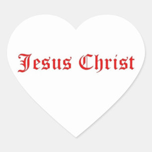 JESUS CHRIST HART STICKER