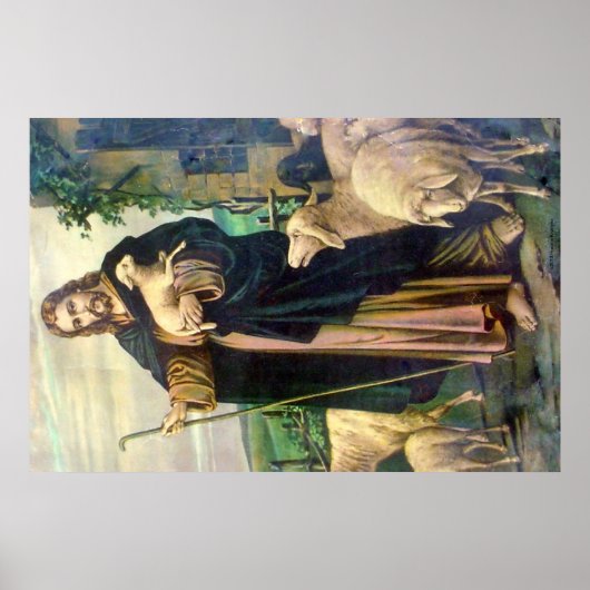 JÉSUS CHRIST LE BON SHEPHERD POSTER (Devant)