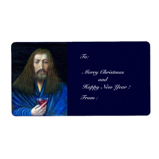 JÉSUS CHRIST, LE ÉTIQUETTE DE LA CHALICE (Devant)