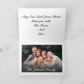 Jésus Christ Le Seigneur Salutation Carte photo (Intérieur)