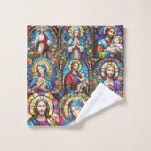 Jésus Christ Mary & Joseph Christian Stainverre (Gant de toilette)