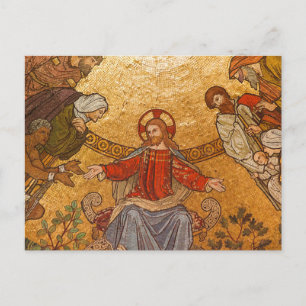 jesus christ mosaic briefkaart