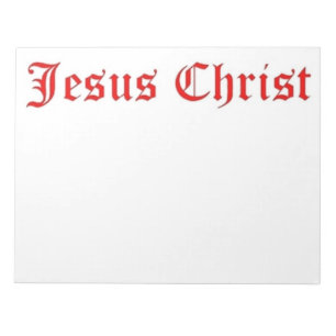 JESUS CHRIST NOTITIEBLOK