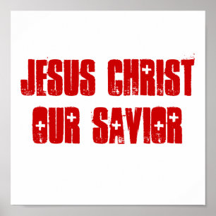 JESUS CHRIST ONZE SAVIOR poster