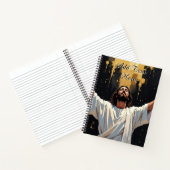Jesus Christ Our Savior | Black and Gold Notitieboek (Binnen)