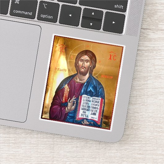 Jesus Christ Pantocrator Icon Sticker (Detail)