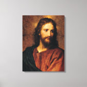 Jesus Christ, Portrait by Heinrich Hofmann Canvas Afdruk (Voorkant)