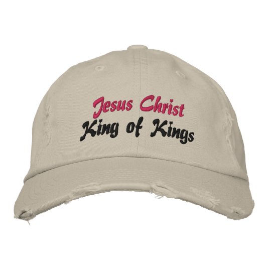 Jésus Christ Roi des Rois Casquette (Devant)