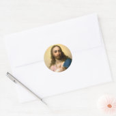 Jesus Christ Round Sticker  (Envelop)