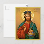 Jésus Christ Sauveur du Monde Carte postale (Devant / Derrière)