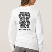 Jésus Christ suivant la Bible Foi Femmes TShirt (Dos)