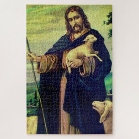 JESUS CHRIST THE GOOD SHEPHERD LEGPUZZEL (Verticaal)