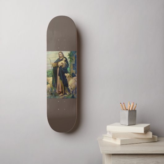 JESUS CHRIST THE GOOD SHEPHERD SKATEBOARD (Muurkunst)