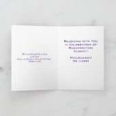 Jésus Christ vit la carte de Pâques (Intérieur)