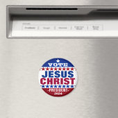 Jesus Christ voor President 2024 Magneet (Insitu (Vaatwasser))