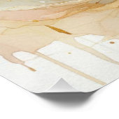 Jesus Christ Waterverf Art Perfect Poster (Hoek)