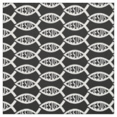 Jesus Christelijk Fish Pattern Stof (Swatch)