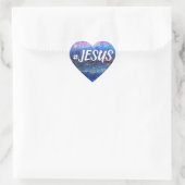 #JESUS | Christelijk hart Sticker (Tas)