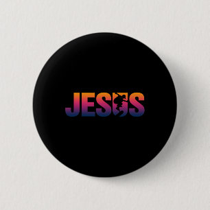 Jesus Christelijk Skateboard Retro Skater Vintage Ronde Button 5,7 Cm