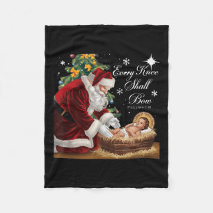 Jesus Christelijke Kerstman Kerstmis Kerstmis Elke Fleece Deken