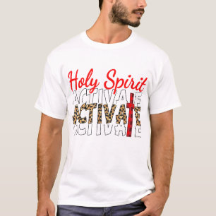Jesus Christenen Heilige Geest Activeer Religieus T-shirt