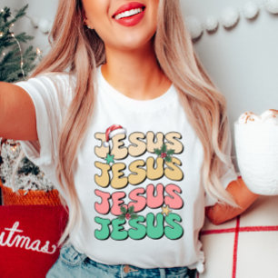 Jesus Christmas T-shirt kleurrijk