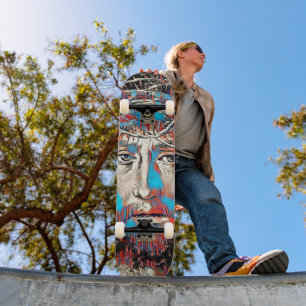 Jesus Christus Thorn Crown Passion Abstracte kunst Skateboard