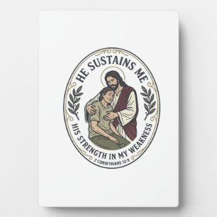 Jesus Chronische Ziekte Aanmoediging T-Shirt Inspi Fotoplaat