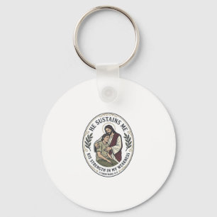 Jesus Chronische Ziekte Aanmoediging T-Shirt Inspi Sleutelhanger