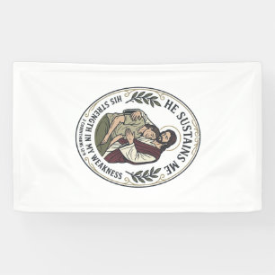 Jesus Chronische Ziekte Aanmoediging T-Shirt Inspi Spandoek