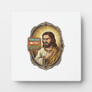 Jesus Cloud Storage Volledige Waarschuwing Paywall Fotoplaat
