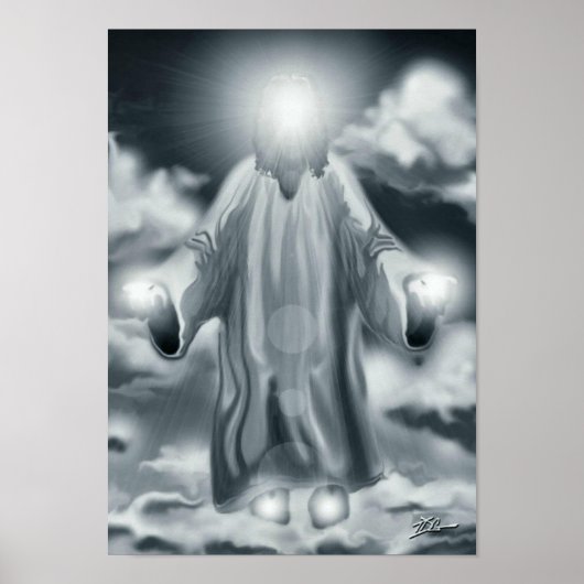 JESUS CLOUDS POSTER (Voorkant)