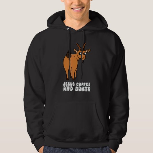 Jesus Coffee And Goats Hoodie (Voorkant)